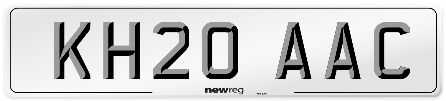 KH20 AAC Number Plate from New Reg